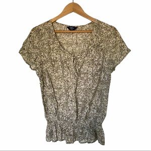 reitmans | elastic waist printed blouse